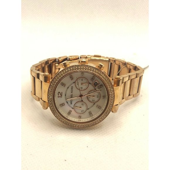 Michael Kors MK5491 Womens Stainless Analog Dial Q